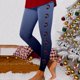 thumbnail image 1 of MKLEKYY Leggings de compresión para mujer, leggings con estampado navideño para mujer, leggings de ejercicio para fitness, pantalones de yoga, 1 of 4