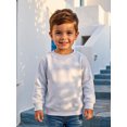 thumbnail image 5 of RUINIXCW Toddler Baby Boy Girl Crewneck Fleece Sweatshirt Nebworn Infant Baby Girl Boy Spring Fall Winter Warm Clothes Long Sleeve Solid Basic Pullover Sweater Shirts Tops, 5 of 9
