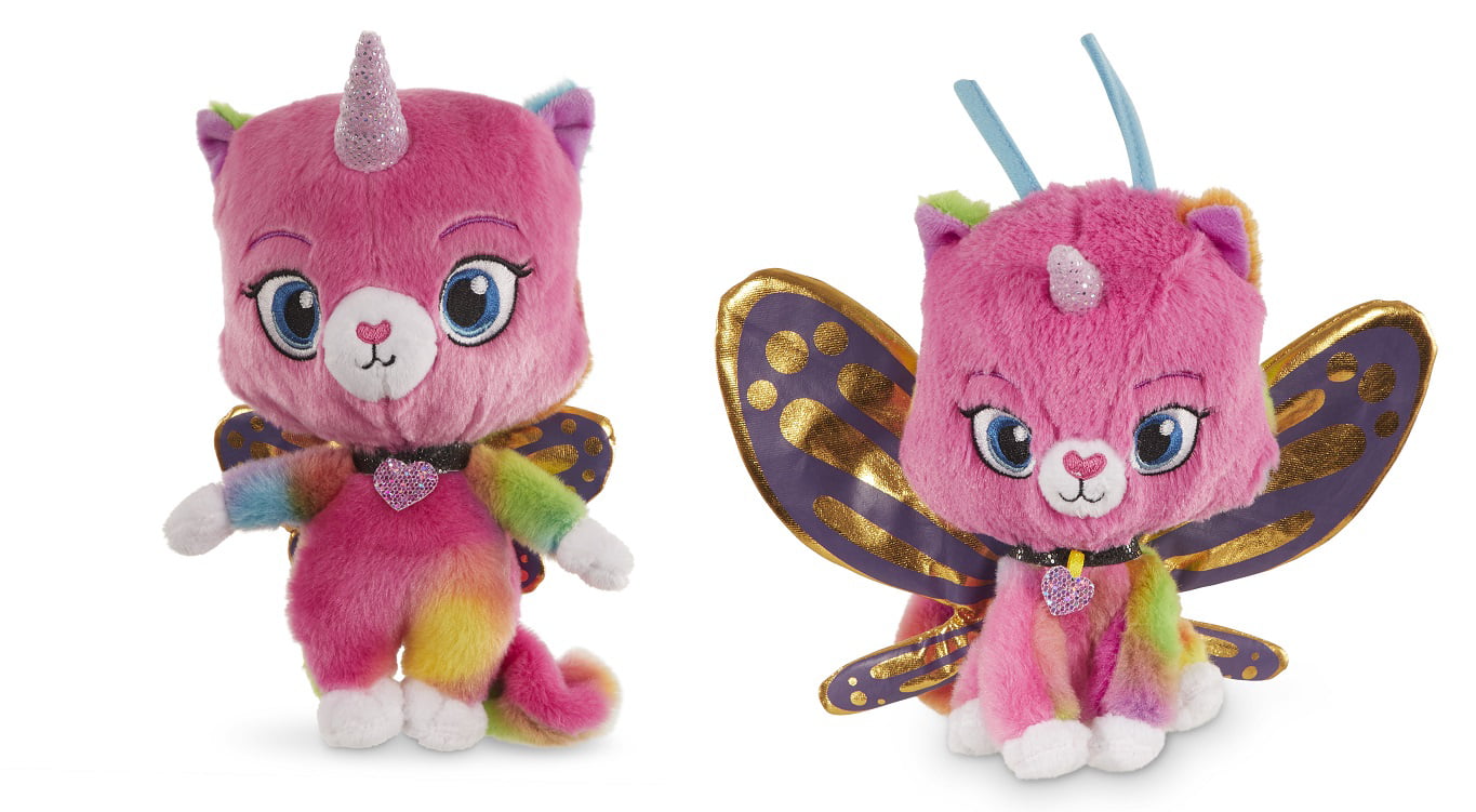 Rainbow Butterfly Unicorn Kitten Stuffed Toy Stuffed Animal Plush Toy 