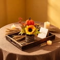thumbnail image 6 of Racsoh Artificial Maple Leaf Pumpkin Potted Plants, Mini Fall Faux Sunflower Greenery Ornament, Realistic Thanksgiving Decoration, for Desktop Office Decor (C), 6 of 7
