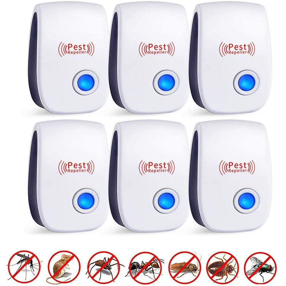 Ultrasonic Pest Repeller 6 Pack Pest Repellent, Pest Control Plug in