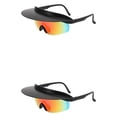thumbnail image 3 of Wosthever Gafas de sol para ciclismo, portátiles, para adultos y niños, a prueba de viento, coloridas, elegantes, universales, para exteriores, negro rojo 2Conjunto, 3 of 6
