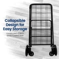 thumbnail image 6 of Shopping Cart with 360 Swivel Front Wheels, Collapsible, Heavy Duty, Versatile Utility Cart, Load Capacity of 110 lbs, for Groceries and Laundry and More, 6 of 8
