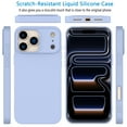 thumbnail image 4 of For Apple iphone 17 Pro Case, Liquid Silicone Cell Phone Case for iphone 17 Pro, Ebizware Shockproof Full-Body Protective Rugged Rubber Ultra Slim Cover with Microfiber Lining - Lavender, 4 of 8