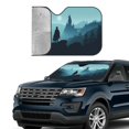 thumbnail image 4 of Windshield Sun Shade Foldable Car Front Window Sunshade For Car Suv Trucks Vans - Best Heat Shield Blocker Visor Cover Blocks Uv Rays And Keeps Your Vehicle Cool-Medium, 4 of 5