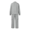 thumbnail image 4 of Blekii Mens Two Piece Jogger Set, Men's Two Piece Jogger Set, Casual Stylish Hoodie & Pants for Fall Winter, Activewear Gym Suit Casual Stylish Hoodie Pants Gym, Workout, Fall Wear, Winter Wear,, 4 of 7