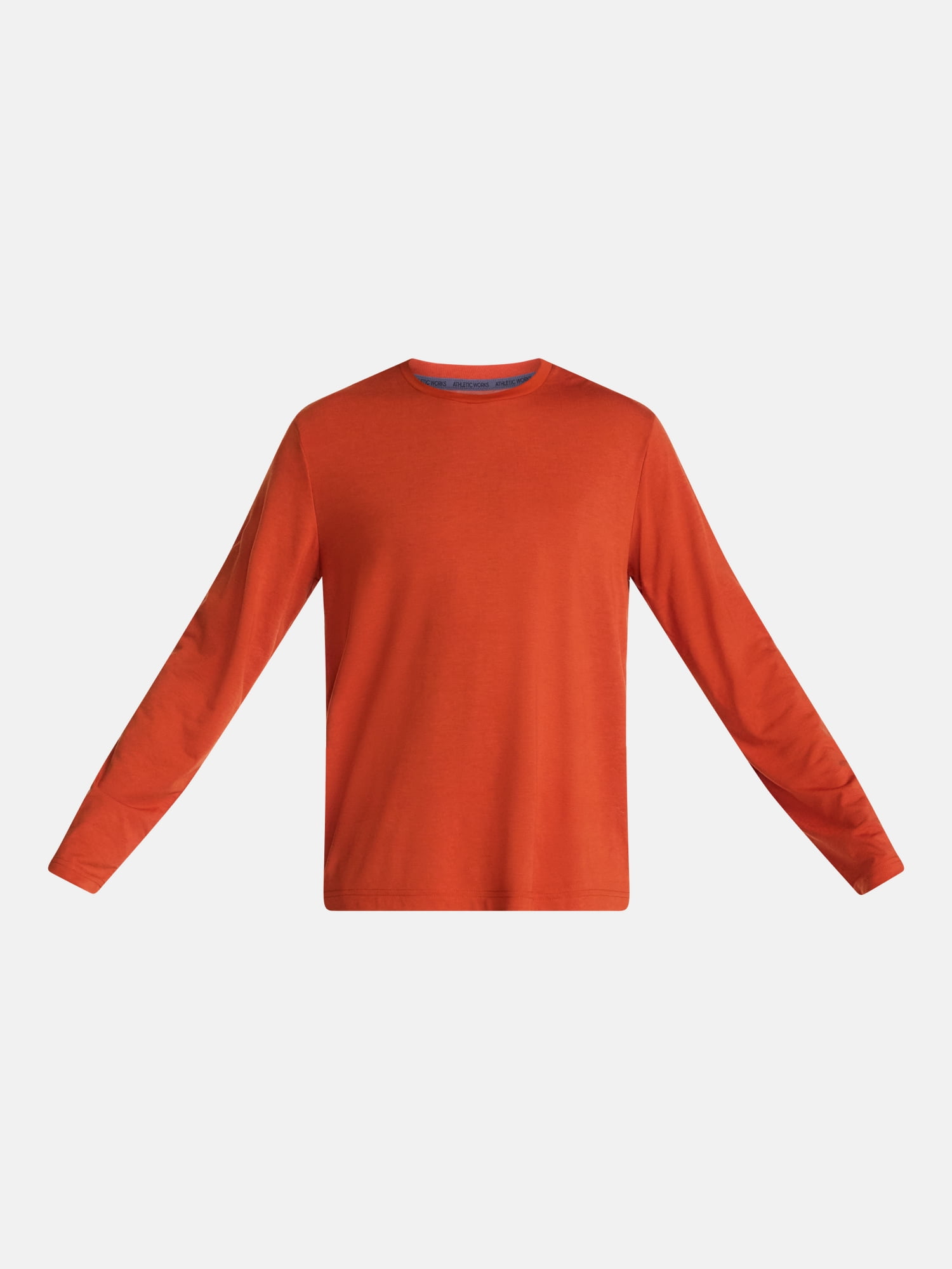 Athletic Works Men's and Big & Tall Men's Tri-Blend Tee with Long Sleeves, Sizes XS-4XLT