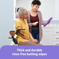 thumbnail image 2 of ReadyBath Thick Aduld Shower Wipes, Unscented, No Rinse Disposable Wash Cloth with Aloe, 240 Count, 2 of 7