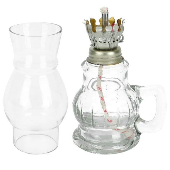 MesaSe Vintage Glass Kerosene Lamp Retro Kerosene Lamp Portable Antique Oil Lantern