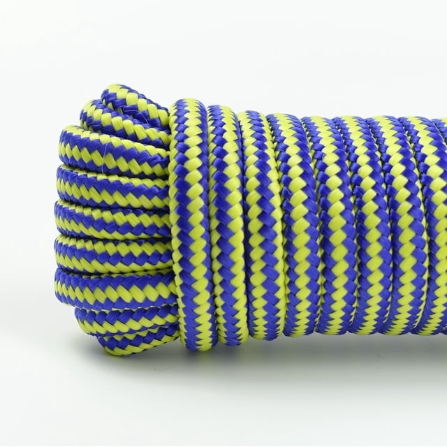 6mmx15m PP Diamond Braided Rope Polypropylene Boat Rope Sailing Camping Tying Clothes Line ,Easy to Operate