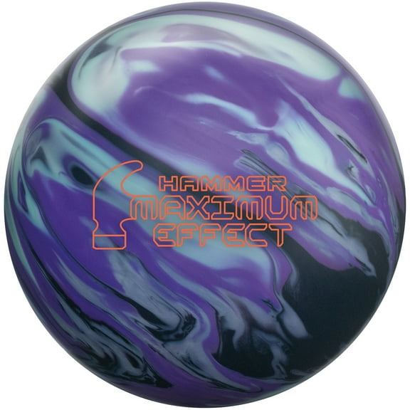 Hammer Maximum Effect Bowling Ball - Black/Lime/Silver/Purple