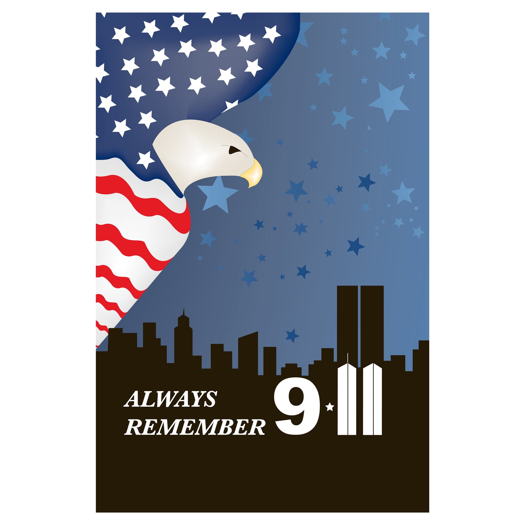 9 11 Remembrance Flag - Garden - Walmart.com
