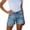 2-Light Blue, variant on Jean Shorts Womens High Waisted Stretchy Distressed Ripped Denim Shorts with Pockets Summer Trendy Casual Cozy Cut Off Shorts