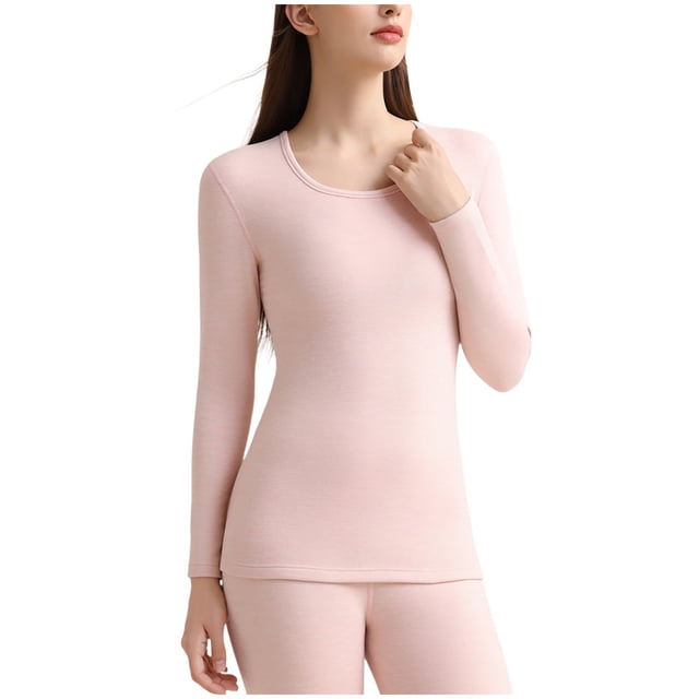 Women Base Layer, Casual Thick High Elastic Warm Thermal, Women's Base Layer Set