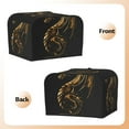 thumbnail image 3 of Balery Golden Dragon Tattoo Art Pattern Oven Cover Kitchen Bread Machine Protector, 4 Slice Toaster Cover for Home, Anti Dust Fingerprint Coaster Cover, 3 of 7