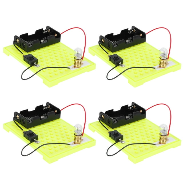 Kit De Circuito De Bricolaje, Kit De Aprendizaje De Circuito, 4 Juegos De Plástico Para Niños Estudiantes OTVIAP Physics Science Kit
