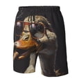 thumbnail image 2 of Yiaed Modern Funny Duck Print Men's Swim Trunks with Lining Quick Dry Sports Shorts Beach Shorts Boardshorts-Medium, 2 of 5