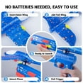 thumbnail image 4 of Loveon Airplane Launcher Toy Unisex Birthday Gift with 10 Foam Darts, Red, Blue & Orange, 3 Pack, 4 of 7