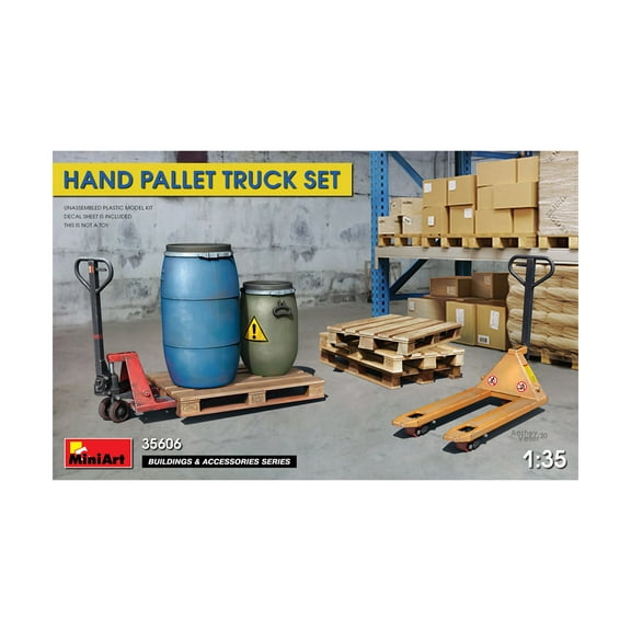MiniArt Models Hand Pallet Truck Set New