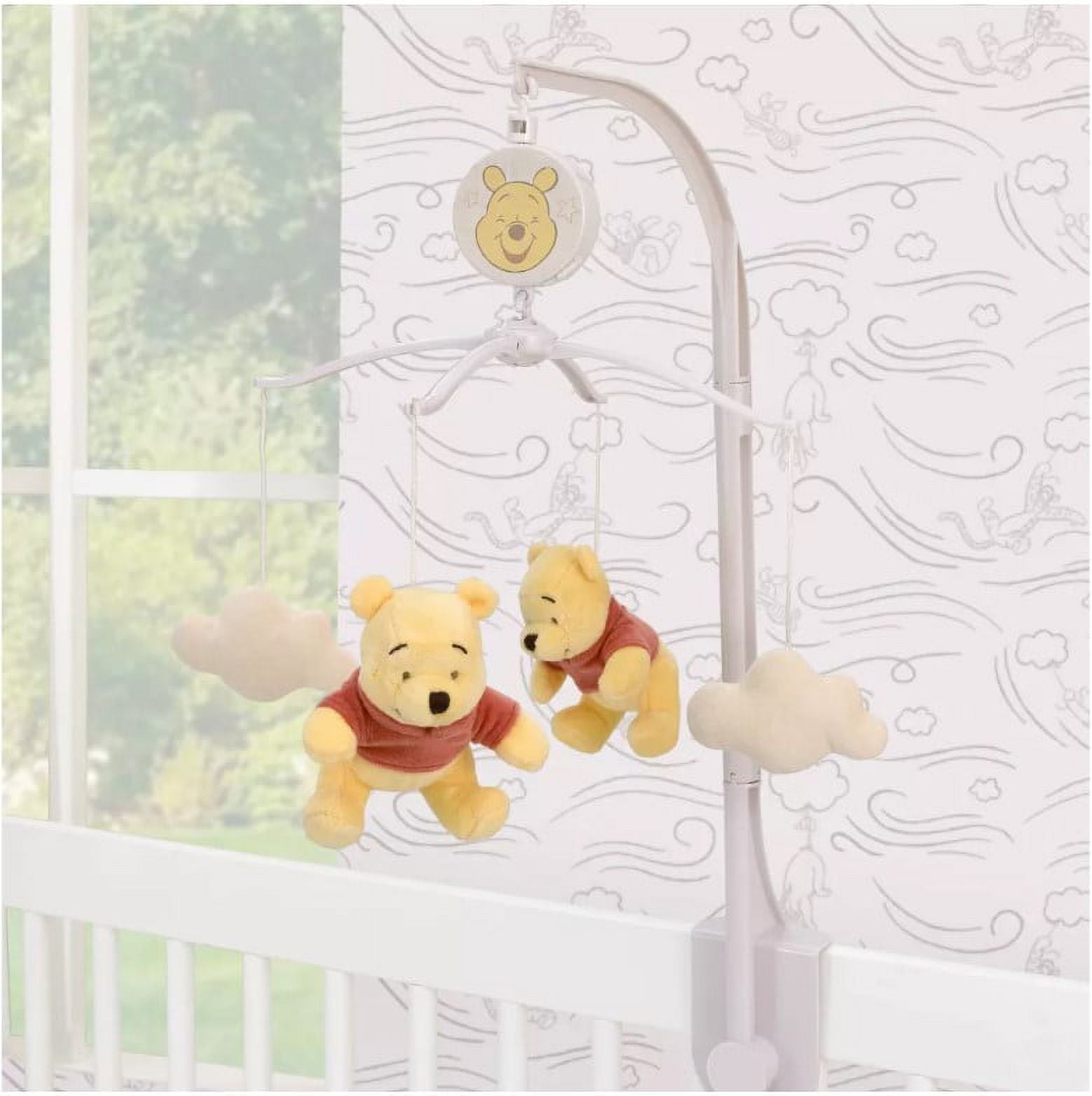 Disney Winnie The Pooh - Blustery Day Plush Clouds Musical Mobile