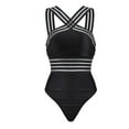 thumbnail image 1 of Women Plus Size One Piece Swimsuit Cross Shoulder Straps Triangle Bikini Bathing Suits Monokini Beachwear, 1 of 6