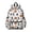Basketball and Wow, variant on Basketball and Wow White Pattern Backpack for School, Cute School Bag with Adjustable Shoulder Straps and Padded Back, 13.4"x11"x4.7"