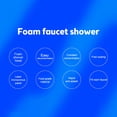 thumbnail image 4 of yeacher Magnetic Faucet Extender with Multi-Functional Spray Modes, ABS & Stainless Steel, Blue-White, 60cm Hose, Universal Connector, 0.06-0.4MPa Water Pressure, 1°C-60°C Temperature Range, 4 of 6