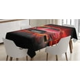thumbnail image 1 of Ambesonne Cars Tablecloth Rectangular Table Cover, Car Speeding Art, 60"x84", Orange Black Red, 1 of 3