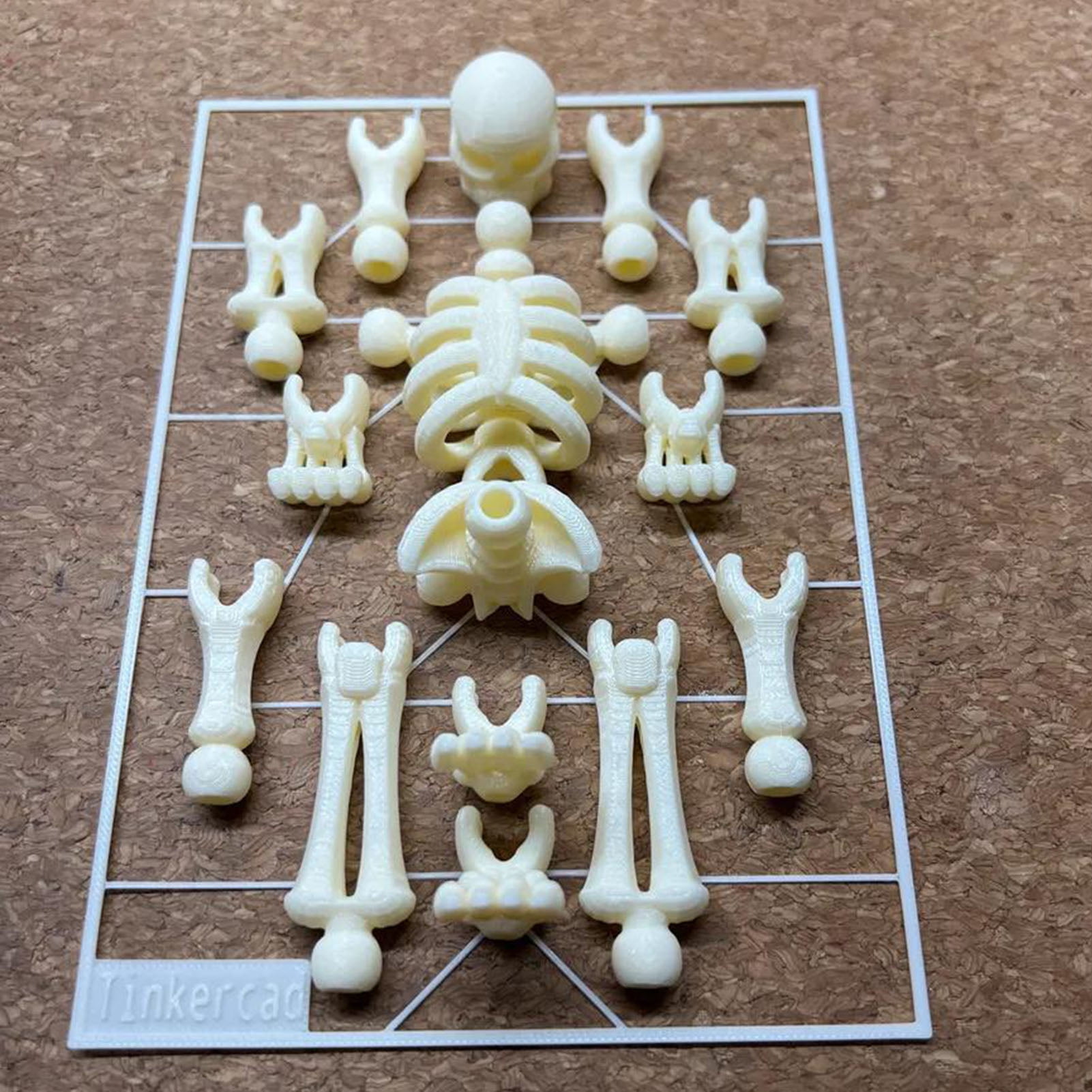 Walbest 3D Printed Multi-Jointed Skeleton Action Figure 13 cm