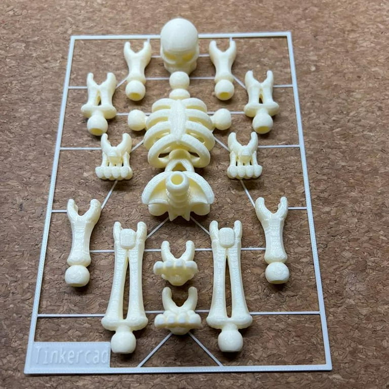 Walbest 3D Printed Multi-Jointed Skeleton Action Figure 13 cm