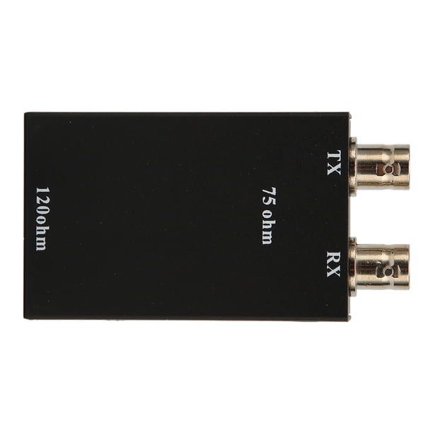 Adaptador Ethernet BNC de 75 ohmios a 12 ohmios RJ45 Disipación de calor G.703 Convertidor equilibrado a desequilibrado