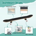 thumbnail image 4 of 31'' Complete Skateboard 7 Layer Canadian Maple Double Kick Deck Skateboards Abstract Grunge Patina effect Pastel Gold RetroTexture Trendy Chic Skate Board for Beginner Adult Gifts, 4 of 5