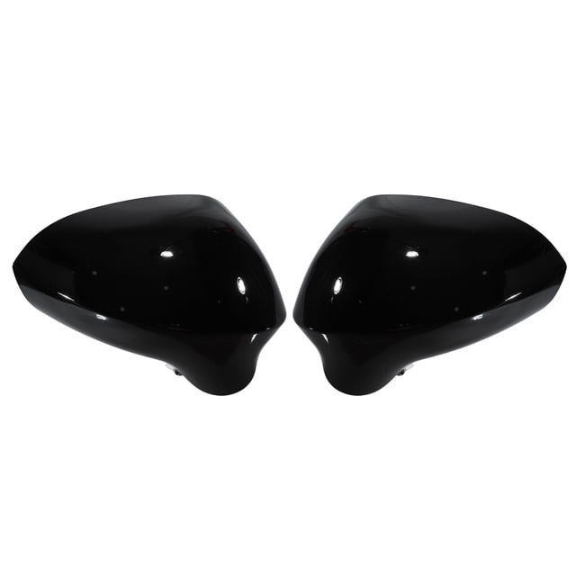Cubierta de espejo de ala de puerta para Seat Ibiza 6J 2008-2017 y Seat León Exeo 2008-2013, negro brillante