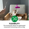 thumbnail image 6 of FurHaven Pet Toy | Dizzy Kitty Feather Wand Cat Toy, Pink, 2-Pack, 6 of 10