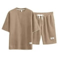 thumbnail image 6 of VNKIDY Comfortable Men Outfits Sets Men's Outfits Sets For Casual Wear Lightweight Breathable Summer Relaxed Fit Style With Two Piece Design Comfortable And Versatile Ensemble Solid Color Autumn, 6 of 6