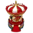 thumbnail image 2 of Holiday Battery Operated Lighted Musical Christmas Carousel Figurine 8.5 Inch, 2 of 7