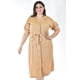 thumbnail image 5 of Vestido camisero de lino Roman Fashion /Tallas Extras, 2391 (Beige) beige 36, 5 of 7