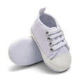 thumbnail image 4 of QISIWOLE Newborn Infant Baby Boys Girls Solid Canvas Anti-slip Soft Shoes Sneaker Discount, 4 of 4
