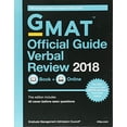 thumbnail image 1 of Pre-Owned GMAT Official Guide 2018 Verbal Review: Book + Online (Paperback) 1119387442 9781119387442, 1 of 1