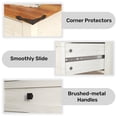 thumbnail image 4 of Farmhouse Style Console Table with 2 Drawer and Bottom Storage Shelf for Entryway, Rustic Side Table with Storage Drawer and Shelf for Living room, Hallway, 4 of 7