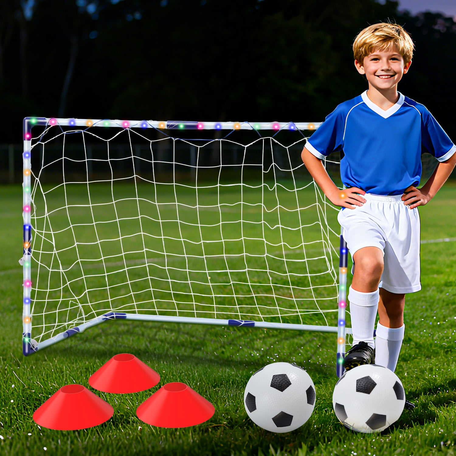 Kidoozie Action Soccer, Motorized Soccer Sport Activity for Indoor