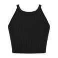thumbnail image 3 of Birdeem Fashion Sexy Womens Halter Solid Color Pullover Sleeveless Top Short Ladies Vest, 3 of 6
