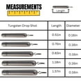 thumbnail image 4 of Reaction Tackle Tungsten Drop Shot (silver, skinny, 1/4), 4 of 5