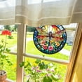 thumbnail image 7 of Vibrant Dragonfly Round Stained Glass Window Stickers Cling Decorative Stickers For Home Kitchen And Restaurant, 7 of 7