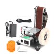 thumbnail image 2 of Mini Electric Belt Sander DIY Polishing Grinding Machine Multifunctional Grinder Cutter Edges Sharpener with 10PCS Sanding Belts ,Wide Use, 2 of 7