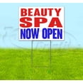 thumbnail image 1 of Beauty Spa Now Open (18" x 24") Yard Sign, Includes Metal Step Stake, 1 of 6