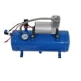 thumbnail image 3 of Compresor de aire de 150psi, 12V, Con Tásque de 6 Litros, Bomba Infladora de Neumós, Funcionalamiento Silencencio, Metal Azul, Presión de 23a para Neumlicos de Camión, 3 of 7