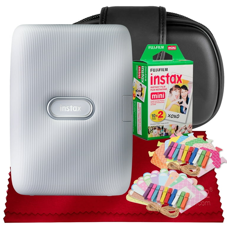 富士フイルム - FUJI FILM INSTAX MINI LINK ASH WHITE FUJIFILM INSTAX Mini Link Smartphone Printer (Ash White) with