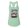 thumbnail image 2 of Wild Bobby, Mustang Untamed American Spirit Ford Cars and Trucks Women Racerback Tank Top, Mint, Large, 2 of 6