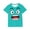 Mint Green, variant on Kids Boys Shirts Cotton Funny Face Print Short Sleeve Crew Neck Summer Tees Blue 3 T